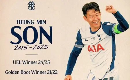 توتنهام يعلن انتقال قائده سون إلى لوس أنجلوس بشكل دائم