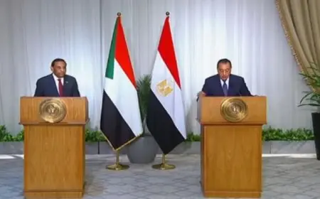 رئيسا وزراء مصر والسودان يتفقان على تعزيز التعاون خلال مؤتمر صحفي مشترك