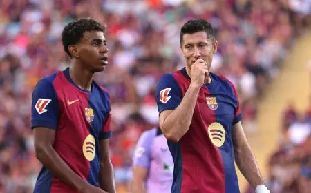 “يويفا” يفرض غرامة على يامال وليفاندوفسكي بسبب انتهاكهما لوائح مكافحة المنشطات