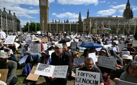توقيف 200 متظاهر في لندن خلال مسيرة دعم لمنظمة فلسطين أكشن