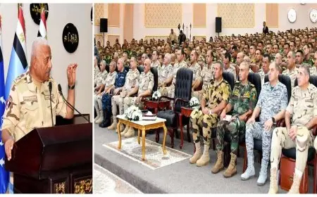 وزير الدفاع يجتمع بمجموعة من مقاتلي القوات الخاصة من وحدات المظلات والصاعقة