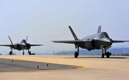 مقاتلة بريطانية إف-35 تهبط اضطراريا في مطار ياباني نتيجة عطل فني