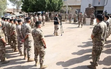 قائد الجيش اللبناني المؤقت يتجول في الوحدات العسكرية المنتشرة جنوب البلاد