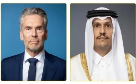 وزير خارجية قطر يتواصل مع رئيس وزراء هولندا حول آخر مستجدات الأوضاع في غزة