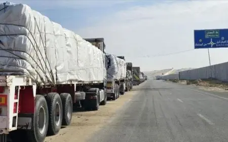 جهود مصر في إدخال المساعدات إلى غزة تتصدر المشهد أمام معبر رفح حسب معلومات الوزراء