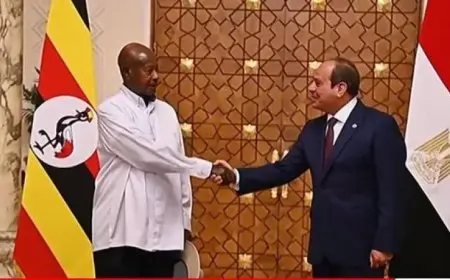 فيديو وصور حصرية لاستقبال الرئيس الأوغندي في قصر الاتحادية