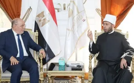 وزير الأوقاف يلتقي بنظيره الجزائري لتعزيز التعاون العلمي والدعوي بين البلدين
