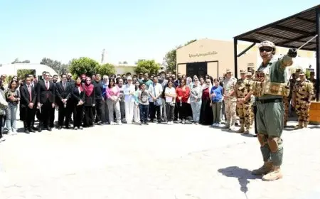 شباب المصريين بالخارج وطلاب الجامعات يستكشفون قيادات القوات البحرية والصاعقة