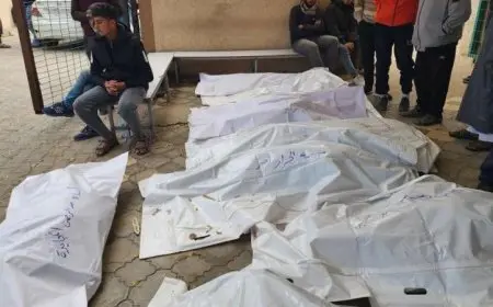 استشهاد ثمانية فلسطينيين جراء قصف إسرائيلي عنيف على شمال غزة ووسط القطاع