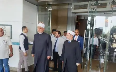 وداع مفتي الجمهورية للوفود في المؤتمر العالمي العاشر للإفتاء