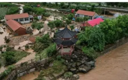 فيضانات شمال الصين تودي بحياة 8 أشخاص وتفقد 4 آخرين