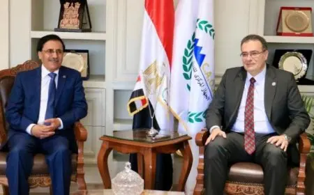 رئيس التنظيم والإدارة يناقش سبل التعاون مع مدير المنظمة العربية للتنمية الإدارية