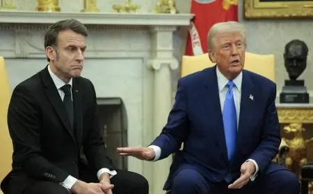 ماكرون يكشف تفاصيل المحادثات في البيت الأبيض وعدم الحديث عن تنازل أوكرانيا عن أراضيها