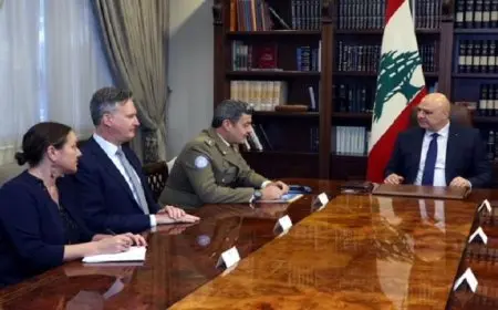 رئيس لبنان يؤكد التزامه ببقاء اليونيفيل حتى تنفيذ قرار 1701 بالكامل