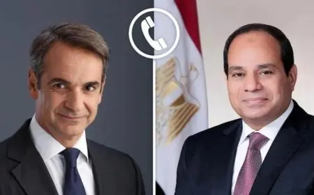 الرئيس السيسي ورئيس وزراء اليونان يعززان التعاون الثنائي بين مصر واليونان