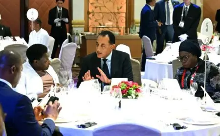 رئيس الوزراء يشارك في مأدبة عشاء رسمية مع قادة الوفود في قمة تيكاد 9