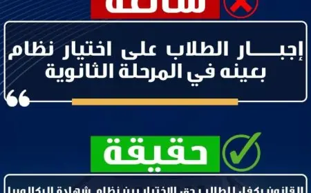 التعليم توضح حقيقة شائعات البكالوريا المصرية وتؤكد تطابقها مع الثانوية العامة