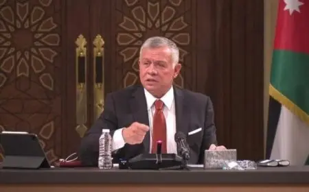 الملك عبدالله يعبر عن رفض الأردن القاطع للخطط الإسرائيلية لاحتلال غزة