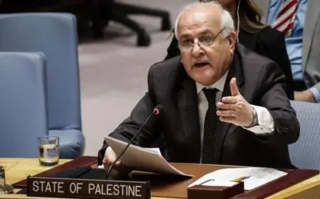 مندوب فلسطين في الأمم المتحدة يحث العالم على الوحدة لمواجهة مخططات إسرائيل في الشرق الأوسط