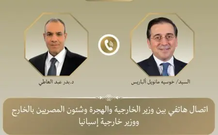 عبد العاطي يتباحث مع نظيره الإسباني تعزيز العلاقات الثنائية وآخر مستجدات الأوضاع في غزة