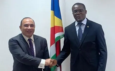 سفير مصر يلتقي رئيس سيشيل لبحث تعزيز التعاون الثنائي بين البلدين