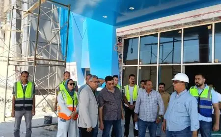 مساعد وزير الصحة يتفقد أعمال إنشاء مستشفى العبور التخصصي استعدادًا لافتتاحه