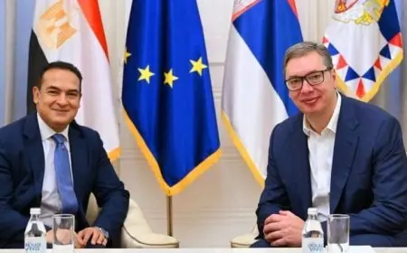 رئيس صربيا يعزز العلاقات الثنائية ويؤكد أهمية تطوير التعاون مع مصر