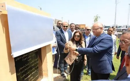 وزيرة التنمية المحلية تدشن محطة وسيطة حديثة لجمع المخلفات في القناطر الخيرية