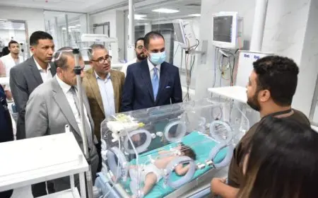 نائب وزير الصحة يزور مستشفى أطفال مصر لمتابعة مشاريع التطوير الجديدة