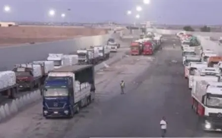 الهلال الأحمر يرسل قافلة “زاد العزة” الـ26 محملة بـ3200 طن من المساعدات الإغاثية العاجلة إلى غزة