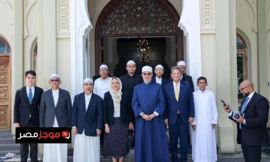 مفتي الجمهورية يلتقي كبار علماء تايلاند في أقدم مسجد سني بالمملكة