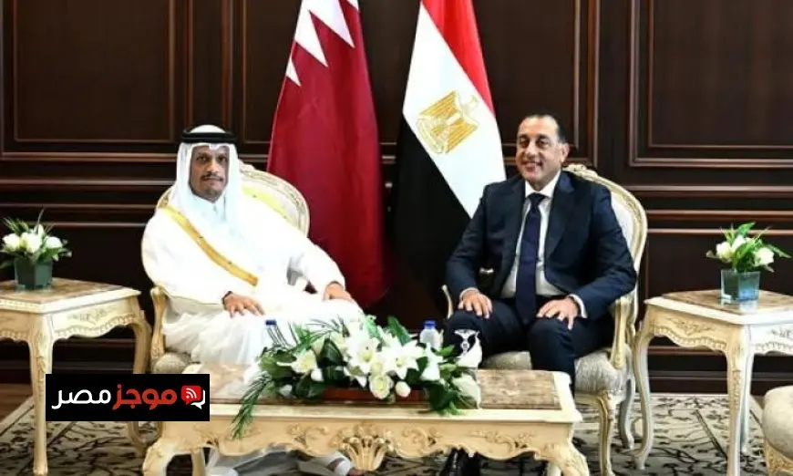 رئيس الوزراء يبحث مع نظيره القطري تعزيز التعاون المشترك في مجالات متعددة