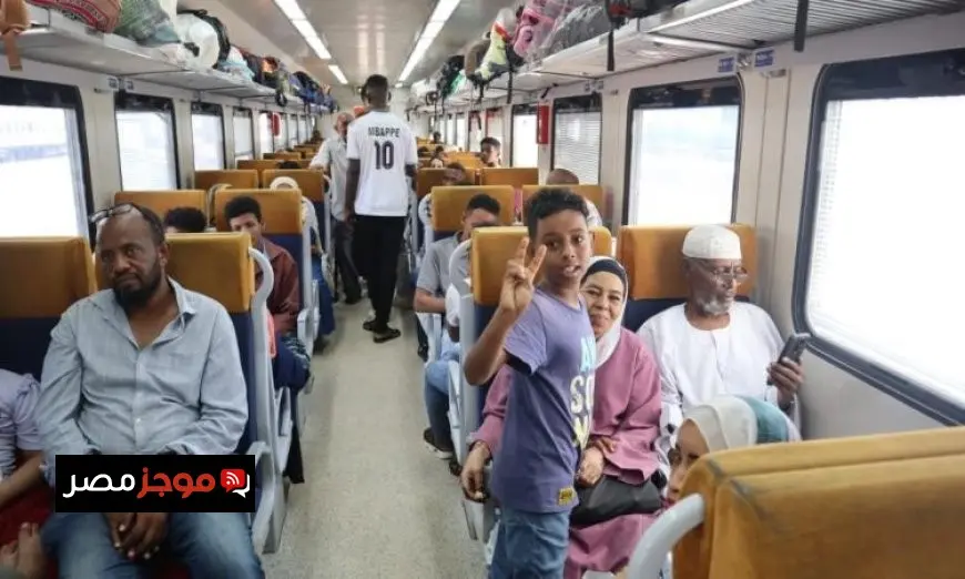 قطارات العودة الطوعية للأشقاء السودانيين تزداد مع تسيير القطار التاسع من سكك حديد مصر