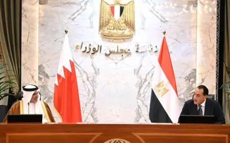 مدبولي وولي عهد البحرين في جلسة مباحثات لتعزيز أفق التعاون المشترك