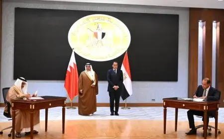 مدبولي وولي عهد البحرين يوقعان 8 وثائق لتعزيز التعاون في مجالات متعددة