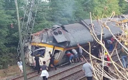 زيادة مأساوية في عدد ضحايا انحراف قطار لشبونة إلى 17 قتيلا و22 مصابا