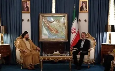 لاريجاني يدعو إلى تعزيز التعاون مع العراق بطريقة أكثر واقعية