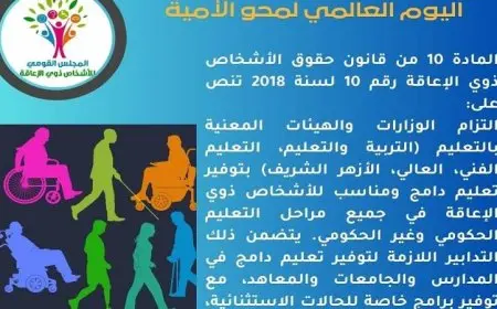 المجلس القومي للإعاقة يعزز جهوده نحو تعليم شامل وتحصين المجتمع من الأمية