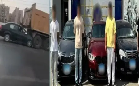 محكمة الجنح تحكم بالسجن 4 سنوات على المتهمين في مطاردة سيارة فتاتين على طريق الواحات