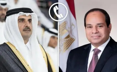 الرئيس السيسي يدعم إجراءات قطر لتعزيز أمنها القومي