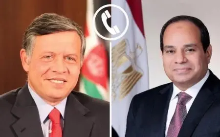 الرئيس السيسي والعاهل الأردني يعبّران عن إدانة قوية للاعتداءات الإسرائيلية على قطر