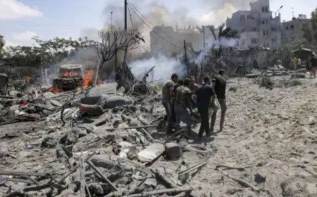 استشهاد 8 فلسطينيين وإصابة العشرات في قصف إسرائيلي على مناطق متعددة في قطاع غزة