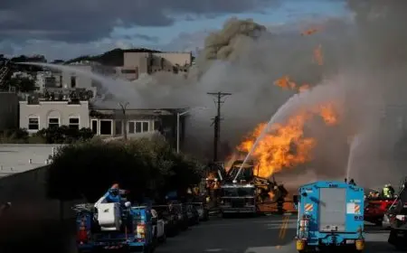 إصابة 57 شخصا في انفجار صهريج غاز مروع بمدينة مكسيكو