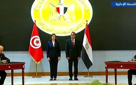 رئيس الوزراء يوقع اتفاقيات تعاون هامة مع نظيرته التونسية