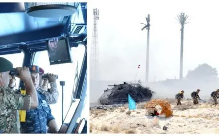 الفريق أحمد خليفة يشارك في اختتام التدريب المصري الأمريكي تعزيزاً للتعاون العسكري