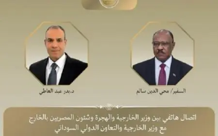 وزير الخارجية يهنئ نظيره السوداني بمناسبة استلامه المنصب الجديد