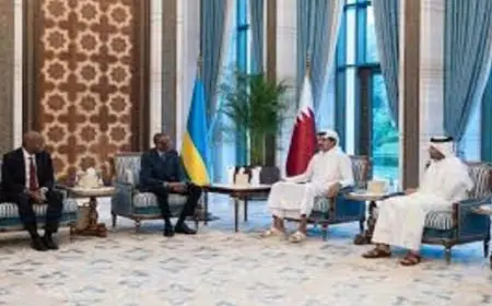 أمير قطر والرئيس الرواندي يتناولان آخر تطورات الأوضاع الإقليمية والدولية