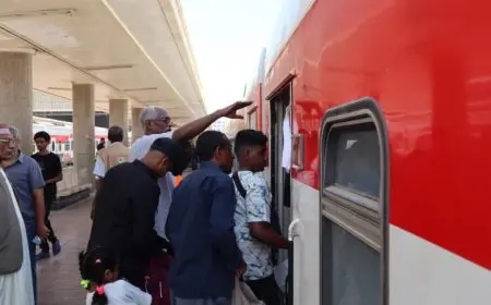 السكة الحديد تبدأ الرحلة الخامسة عشر لإعادة السودانيين إلى وطنهم عبر القطارات