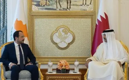 الرئيس القبرصي يتباحث مع أمير قطر بعد الغارات الجوية الإسرائيلية
