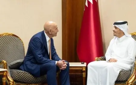 وزير خارجية قطر يستقبل المبعوث الأمريكي الخاص لسوريا في لقاء هام